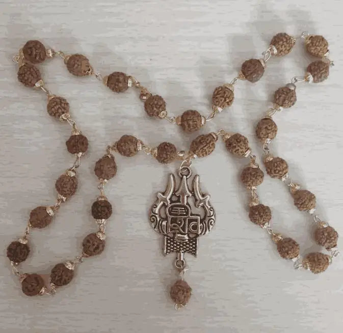 Rudraksha Gold-Plated Chain