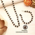 Karungali Mala & Bracelet Combo – Silver Plated