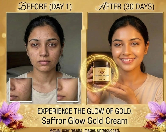 Saffron Glow Gold Cream – Pack of 2