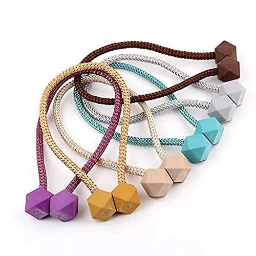 Magnetic Curtain Tieback – Pearl Bead Rope Holder