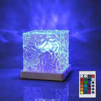 Water Ripple Projection Night Lamp – 16 Colours with Remote