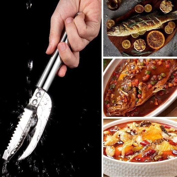 3-in-1 Stainless Steel Fish Scaler & Knife