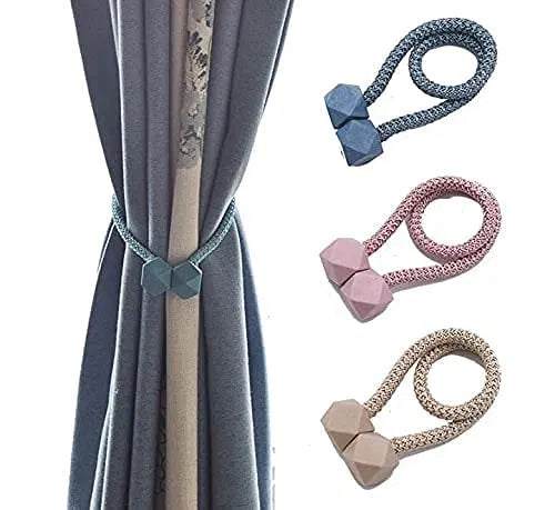 Magnetic Curtain Tieback – Pearl Bead Rope Holder