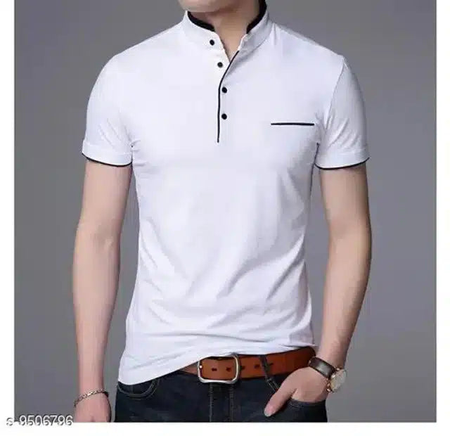 Men's Cotton Slim-Fit T-Shirt – White