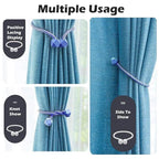 Magnetic Curtain Tieback – Pearl Bead Rope Holder